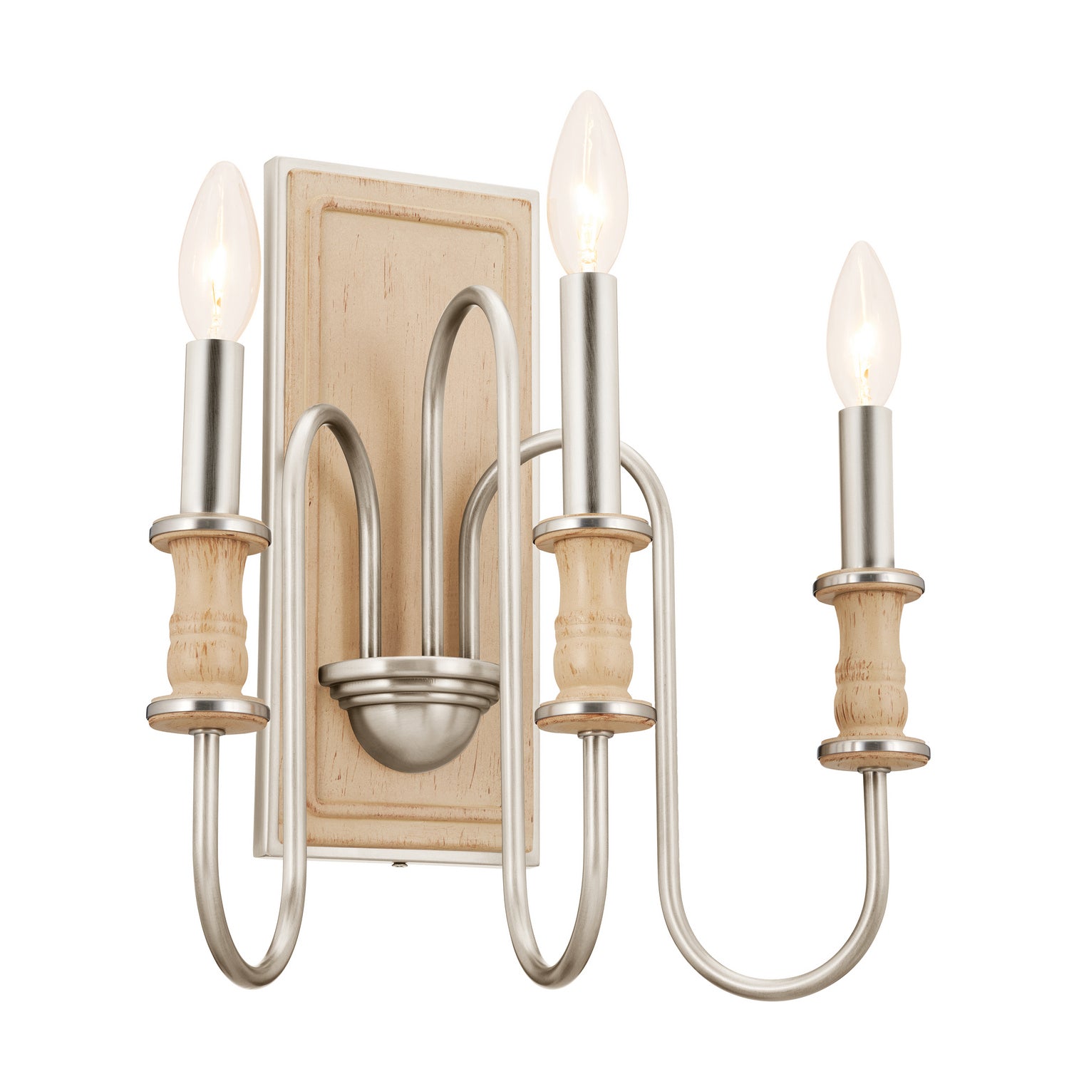 Kichler - 52473NI - Three Light Wall Sconce - Karthe - Brushed Nickel