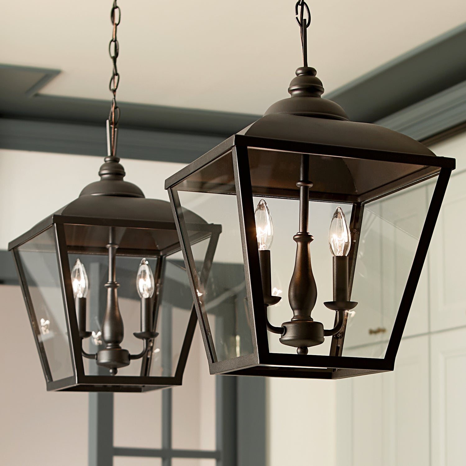 Kichler - 52474BKT - Two Light Pendant - Dame - Textured Black