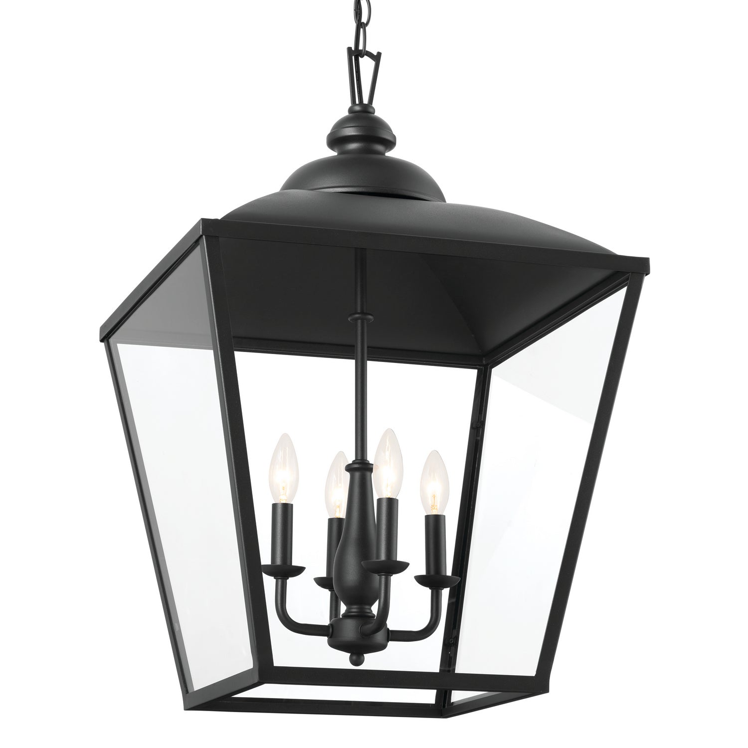 Kichler - 52475BKT - Four Light Foyer Pendant - Dame - Textured Black