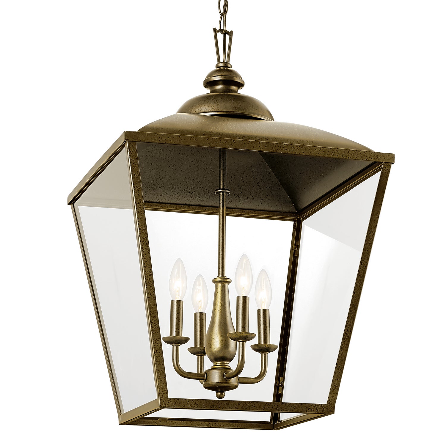 Kichler - 52475CHZ - Four Light Foyer Pendant - Dame - Character Bronze