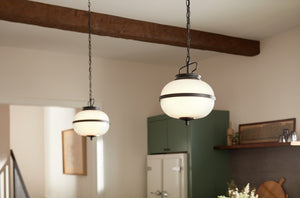 Kichler - 52478BKT - Two Light Pendant - Opal - Textured Black