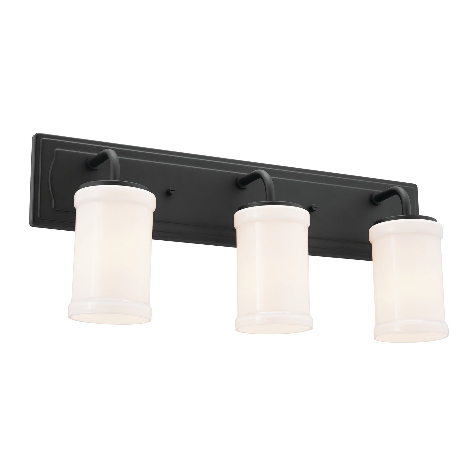 Kichler - 55131BKT - Three Light Bath - Vetivene - Textured Black