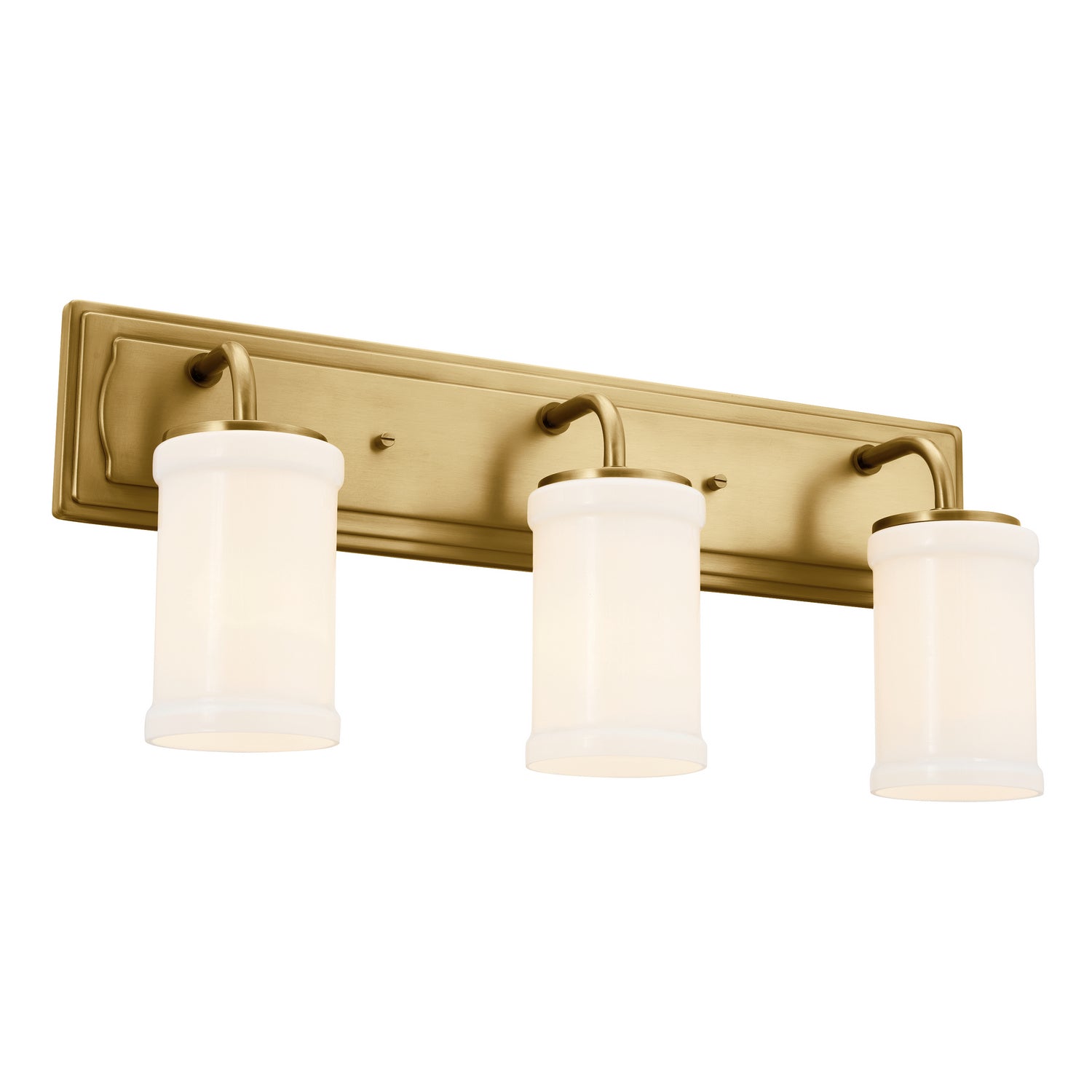 Kichler - 55131NBR - Three Light Bath - Vetivene - Natural Brass