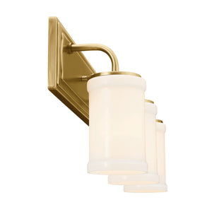 Kichler - 55131NBR - Three Light Bath - Vetivene - Natural Brass