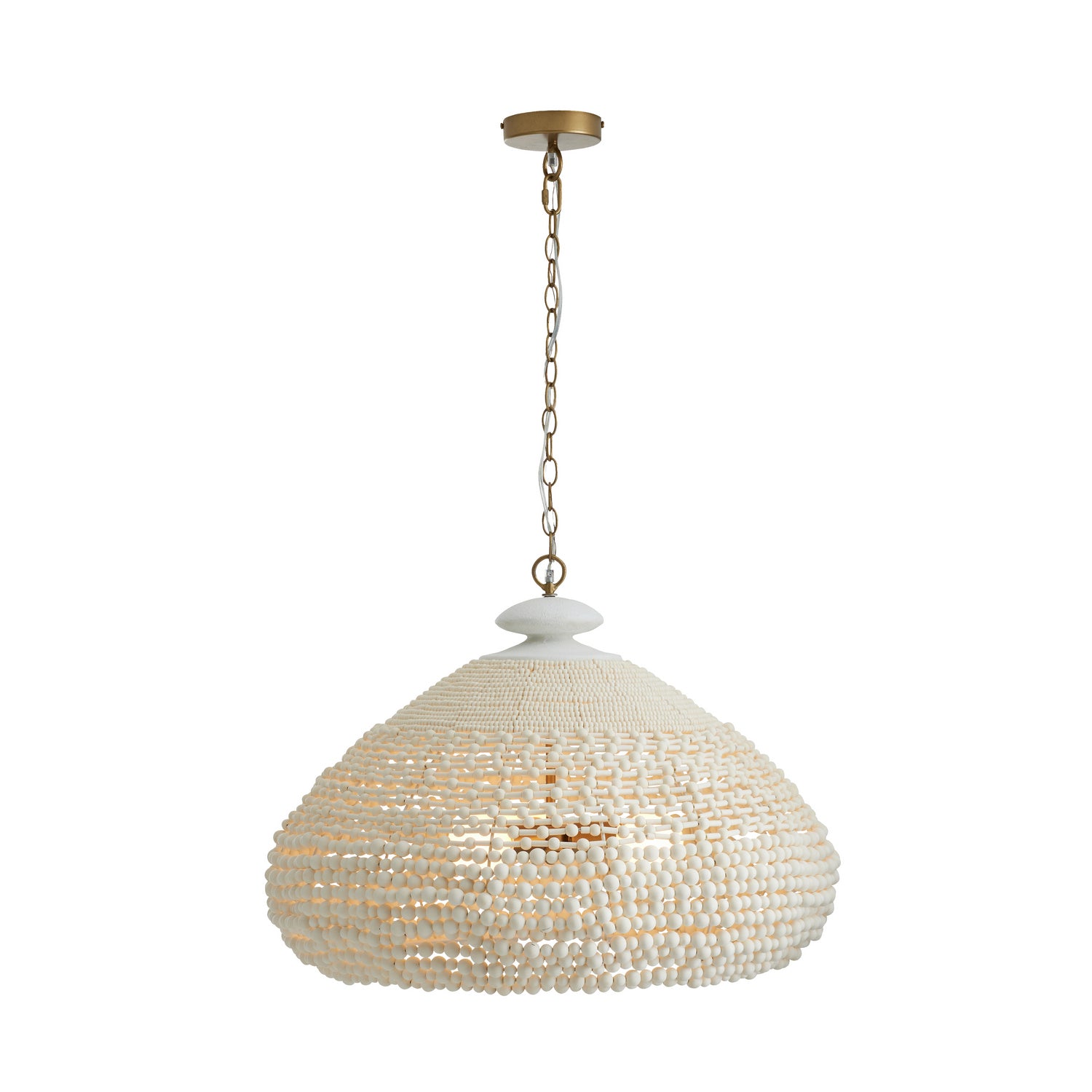 Arteriors - 85022 - Three Light Chandelier - Lilo - White