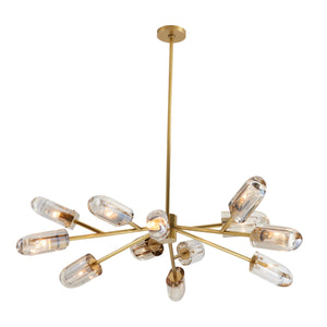 Arteriors - 89067 - 12 Light Chandelier - Javier - Champagne