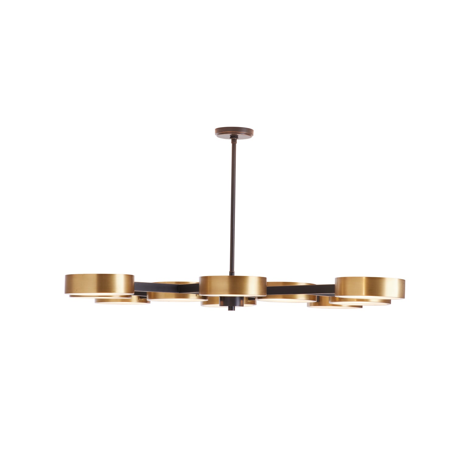 Arteriors - 89108 - Ten Light Chandelier - Linus - Antique Brass