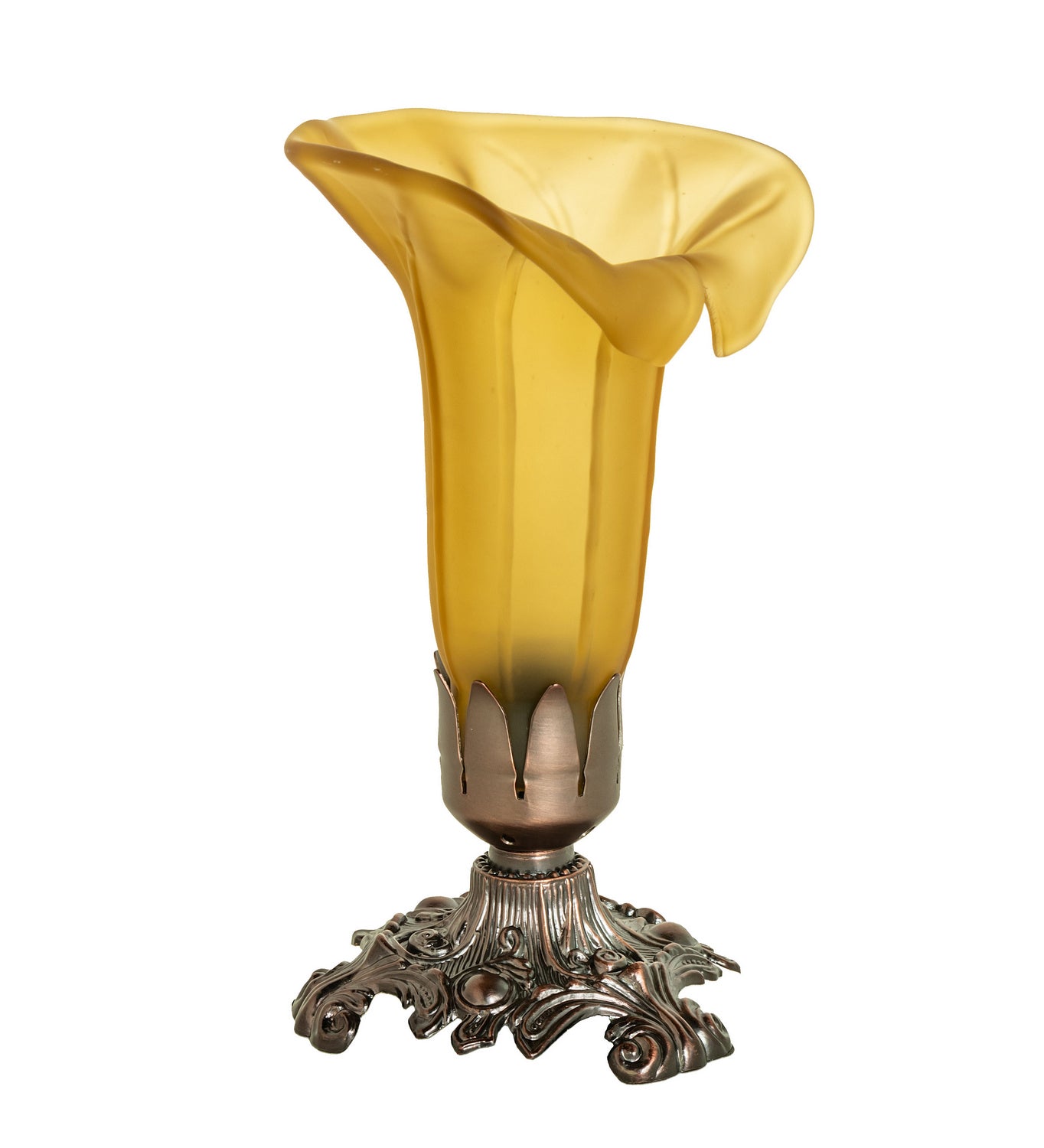 Meyda Tiffany - 10221 - Mini Lamp - Amber - Mahogany Bronze