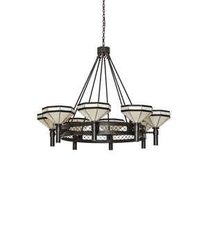 Meyda Tiffany - 245369 - Eight Light Chandelier - Topridge - Timeless Bronze