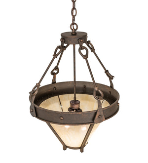 Meyda Tiffany - 246057 - Two Light Pendant - Nehring - Gilded Tobacco