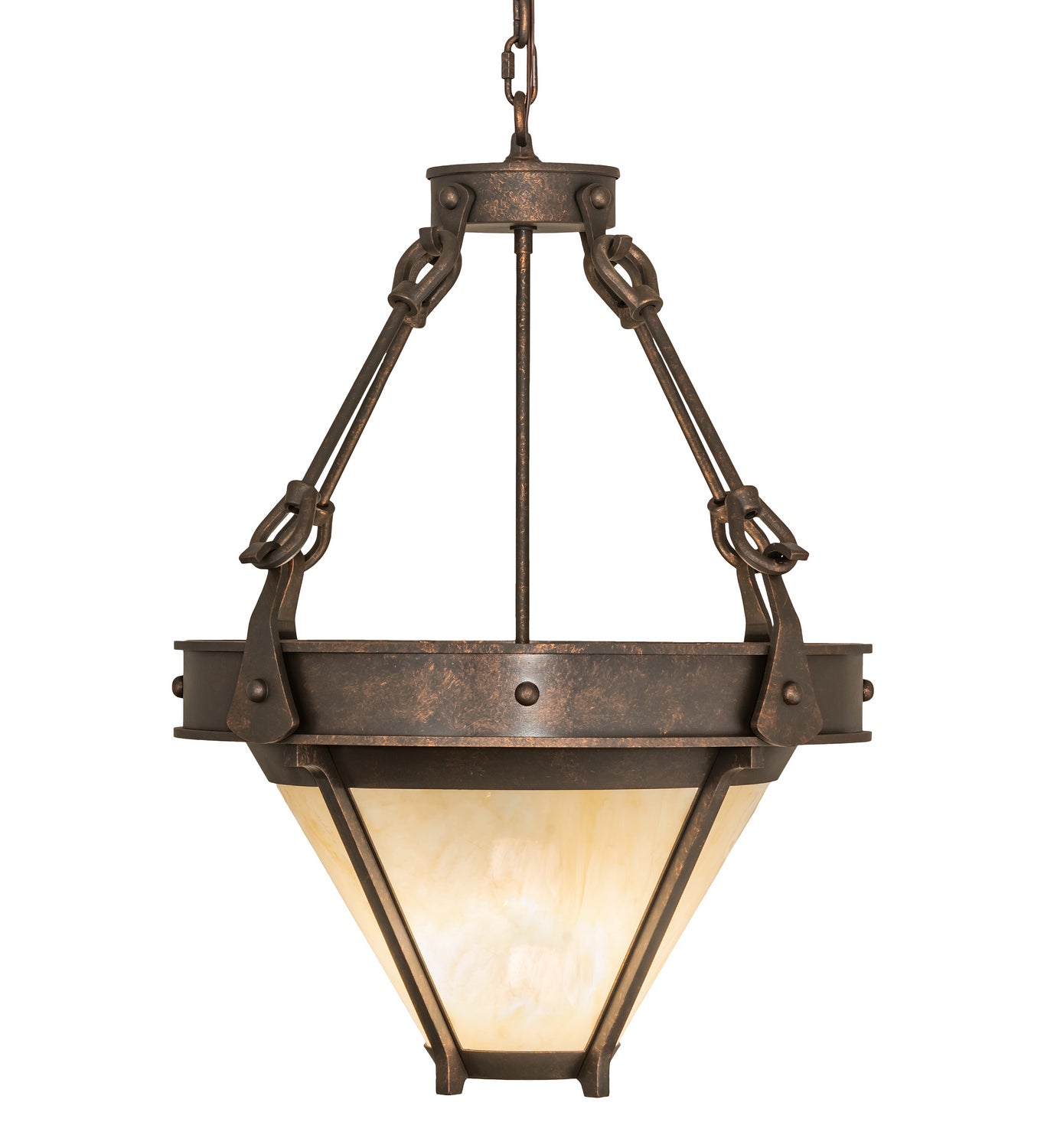 Meyda Tiffany - 246057 - Two Light Pendant - Nehring - Gilded Tobacco