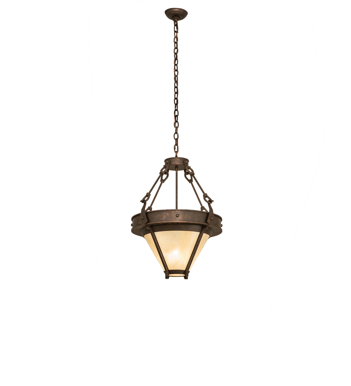 Meyda Tiffany - 246057 - Two Light Pendant - Nehring - Gilded Tobacco