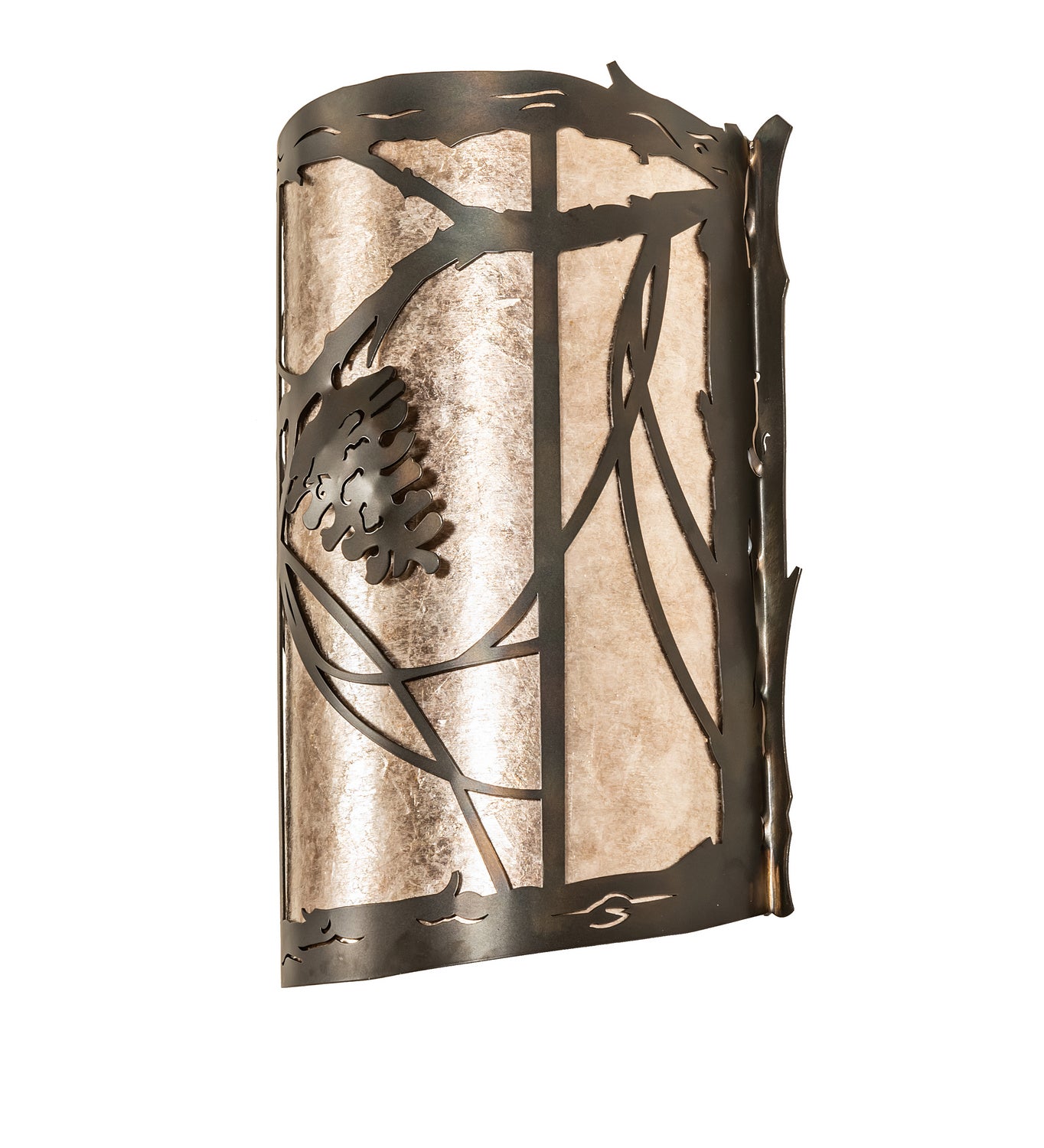 Meyda Tiffany - 246792 - Two Light Wall Sconce - Whispering Pines - Dark Burnished Antique Copper