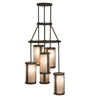 Meyda Tiffany - 248345 - Six Light Chandelier - Cartier - Oil Rubbed Bronze