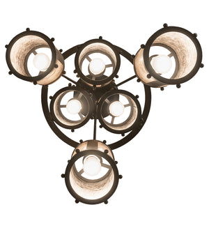 Meyda Tiffany - 248345 - Six Light Chandelier - Cartier - Oil Rubbed Bronze