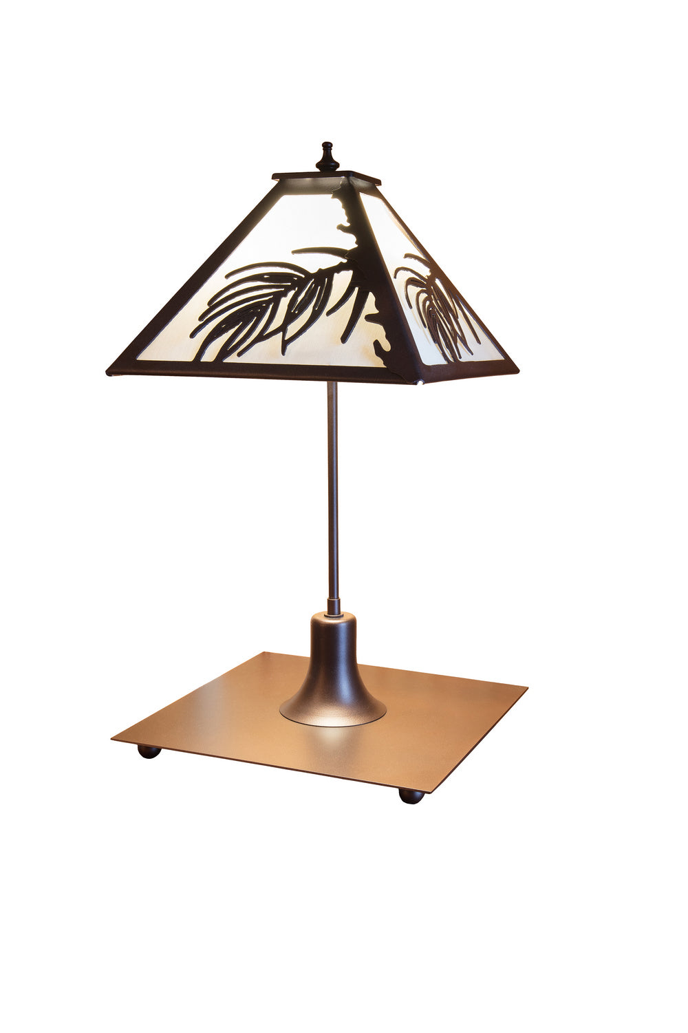 Meyda Tiffany - 251508 - One Light Table Lamp - Pine Needle - Mahogany Bronze