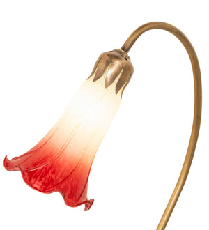 Meyda Tiffany - 251562 - One Light Mini Lamp - Seafoam/Cranberry - Antique Copper