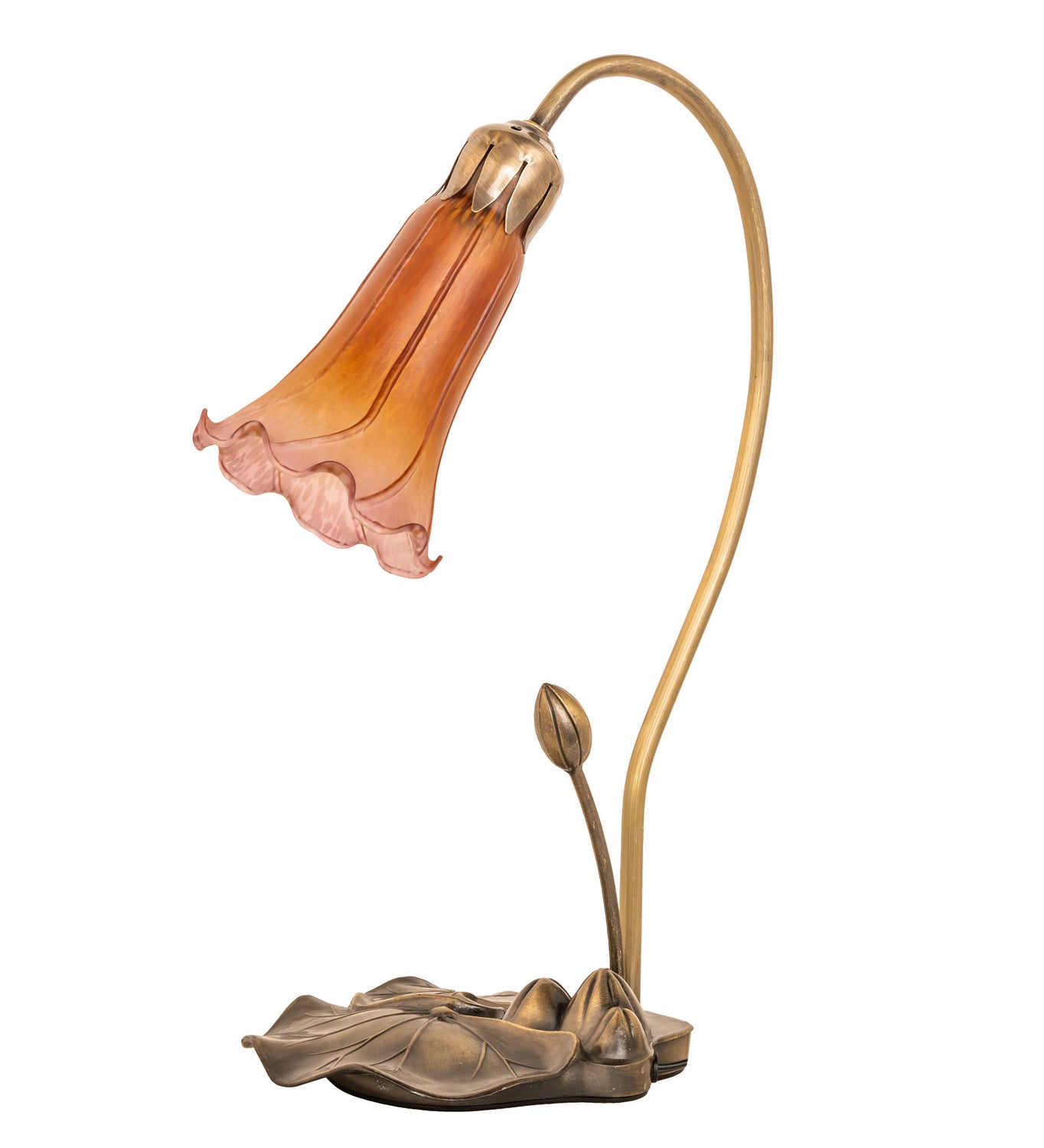 Meyda Tiffany - 251564 - One Light Accent Lamp - Amber/Purple - Mahogany Bronze