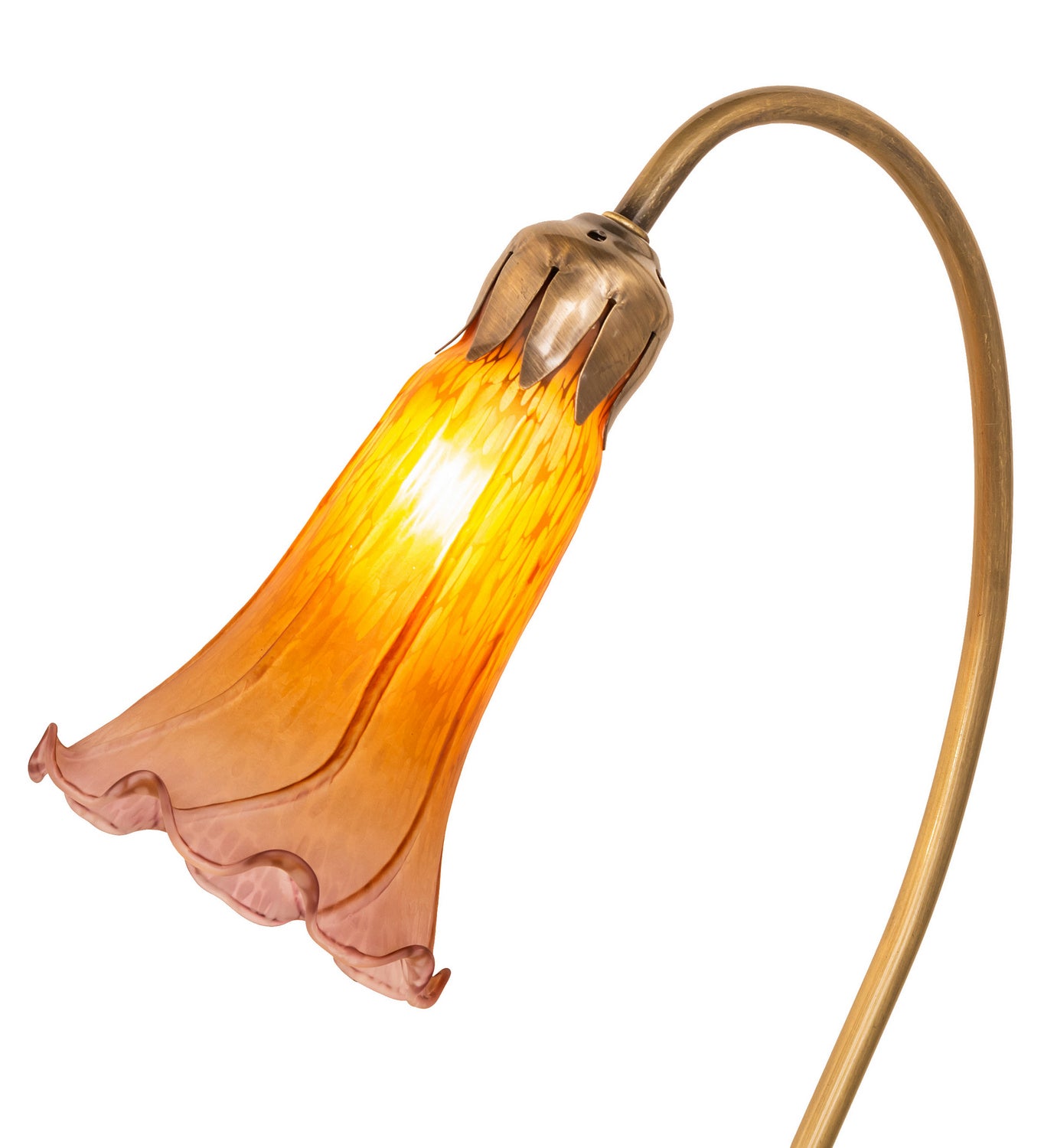 Meyda Tiffany - 251564 - One Light Accent Lamp - Amber/Purple - Mahogany Bronze