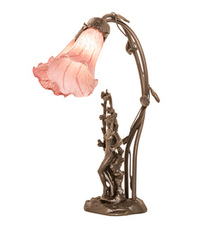 Meyda Tiffany - 38267 - Two Light Table Lamp - Lavender - Mahogany Bronze