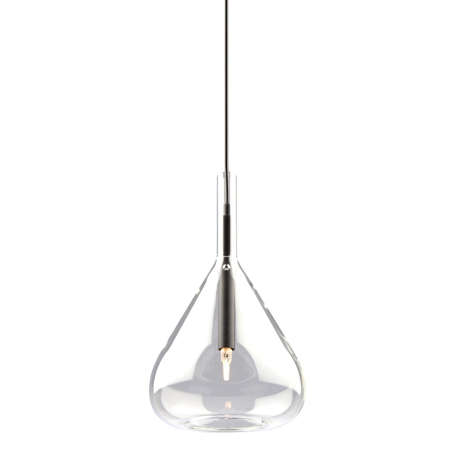 Artcraft - AC11161BK - One Light Pendant - Conic - Black