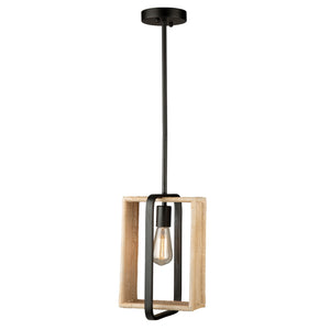 Artcraft - AC11711BK - One Light Pendant - Perris - Black