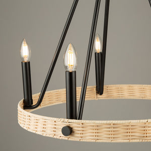 Artcraft - AC11715BK - Five Light Chandelier - Perris - Black