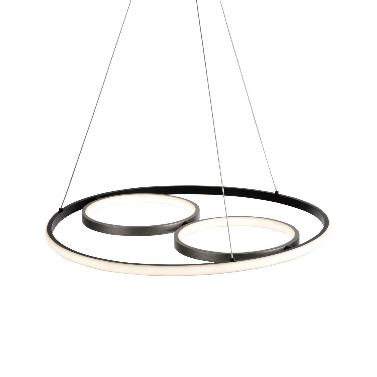 Artcraft - AC6671NB - LED Pendant - Gemini - Black, Nickel