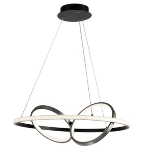 Artcraft - AC6671NB - LED Pendant - Gemini - Black, Nickel