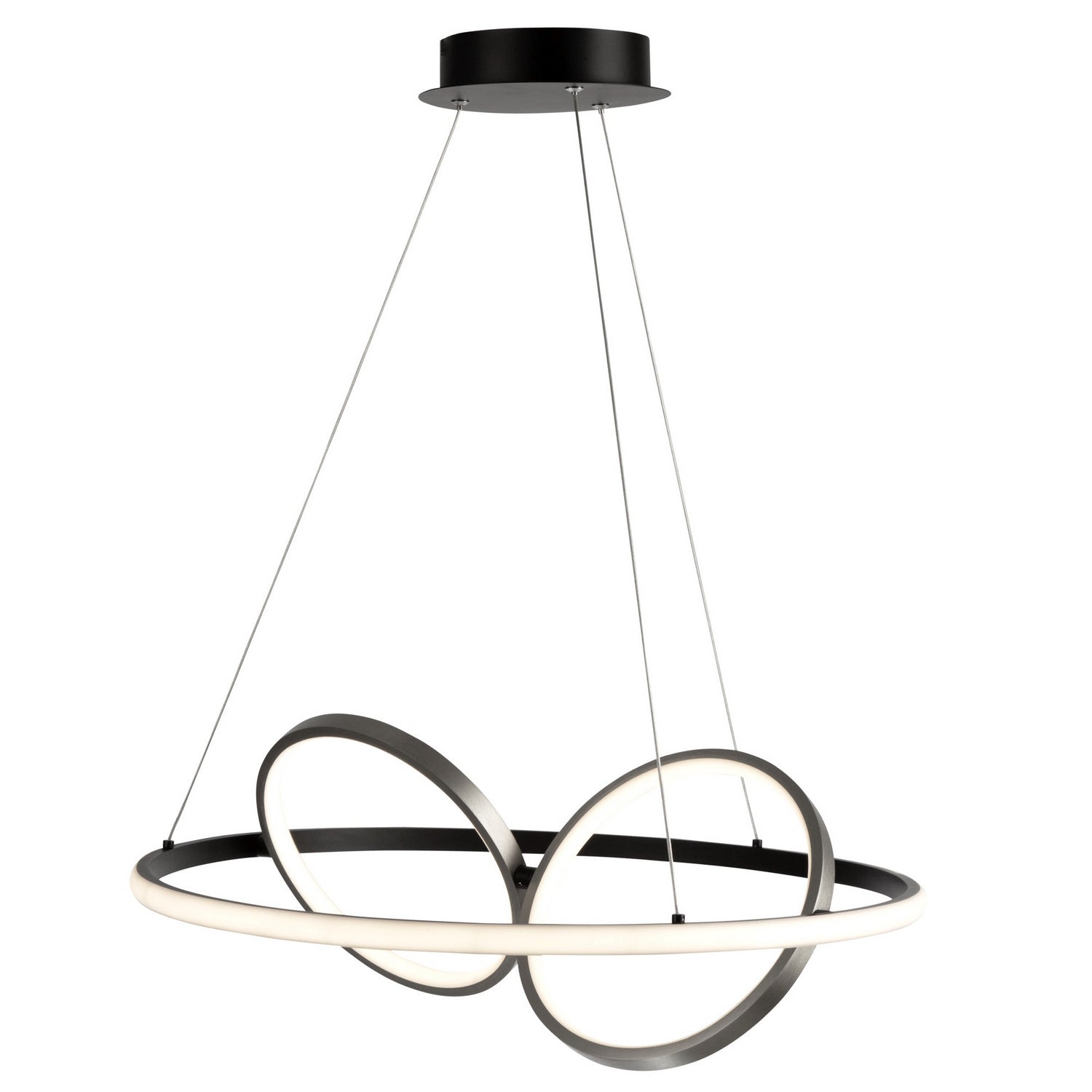 Artcraft - AC6671NB - LED Pendant - Gemini - Black, Nickel