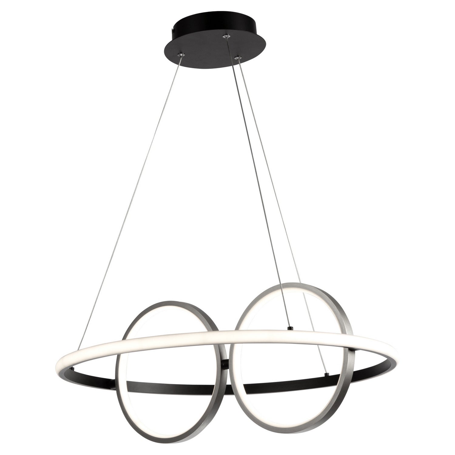 Artcraft - AC6671NB - LED Pendant - Gemini - Black, Nickel