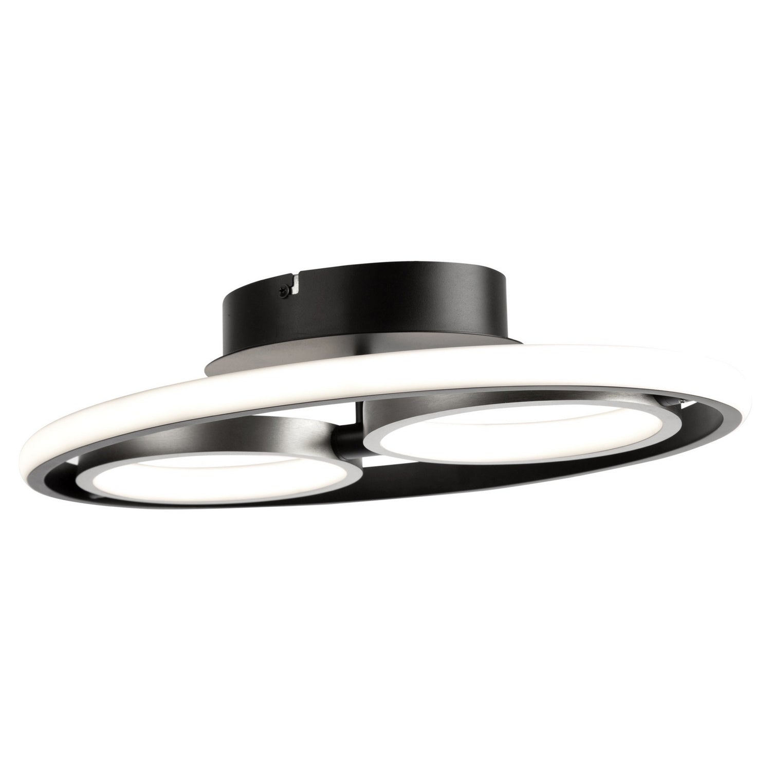 Artcraft - AC6672NB - LED Flush Mount - Gemini - Black, Nickel