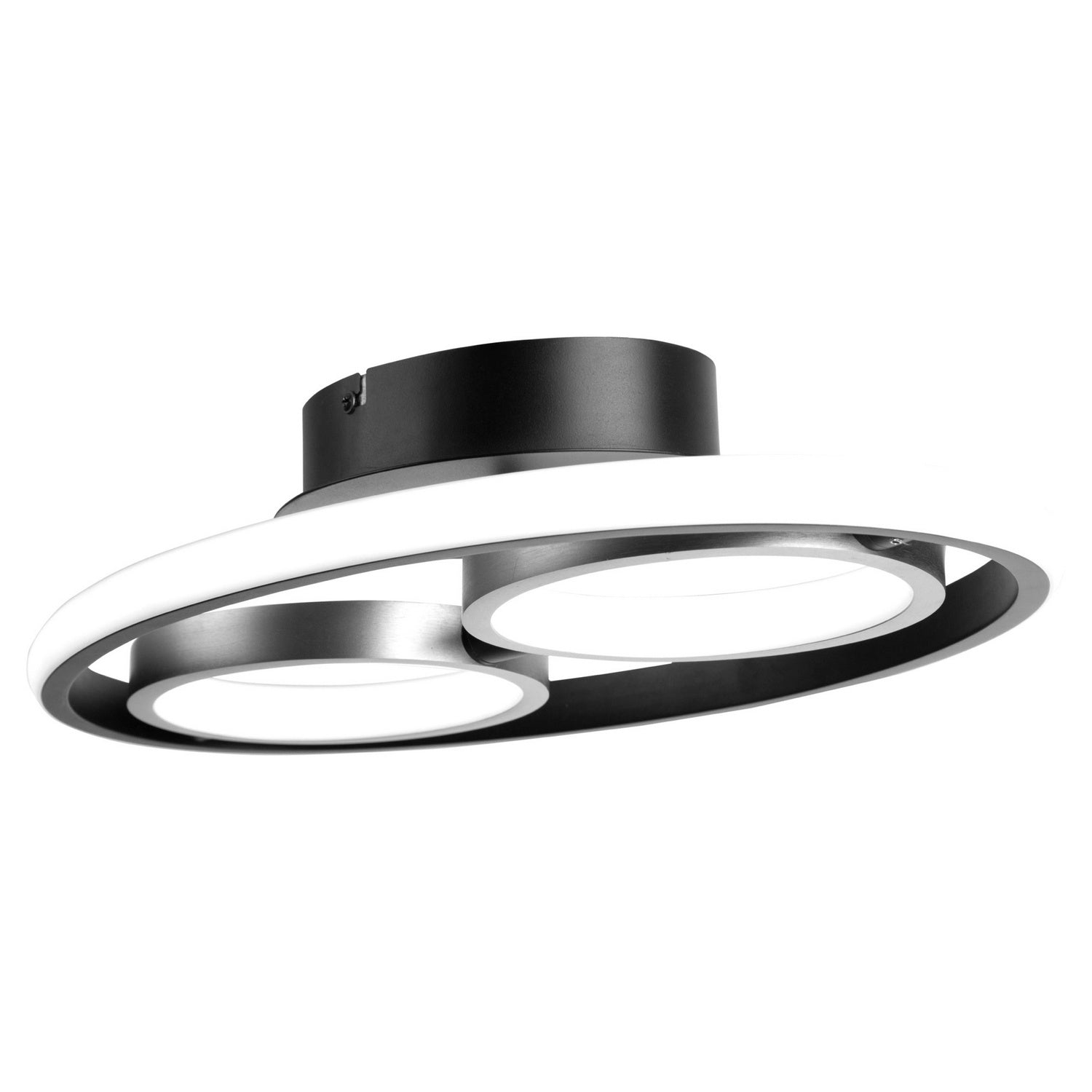 Artcraft - AC6672NB - LED Flush Mount - Gemini - Black, Nickel