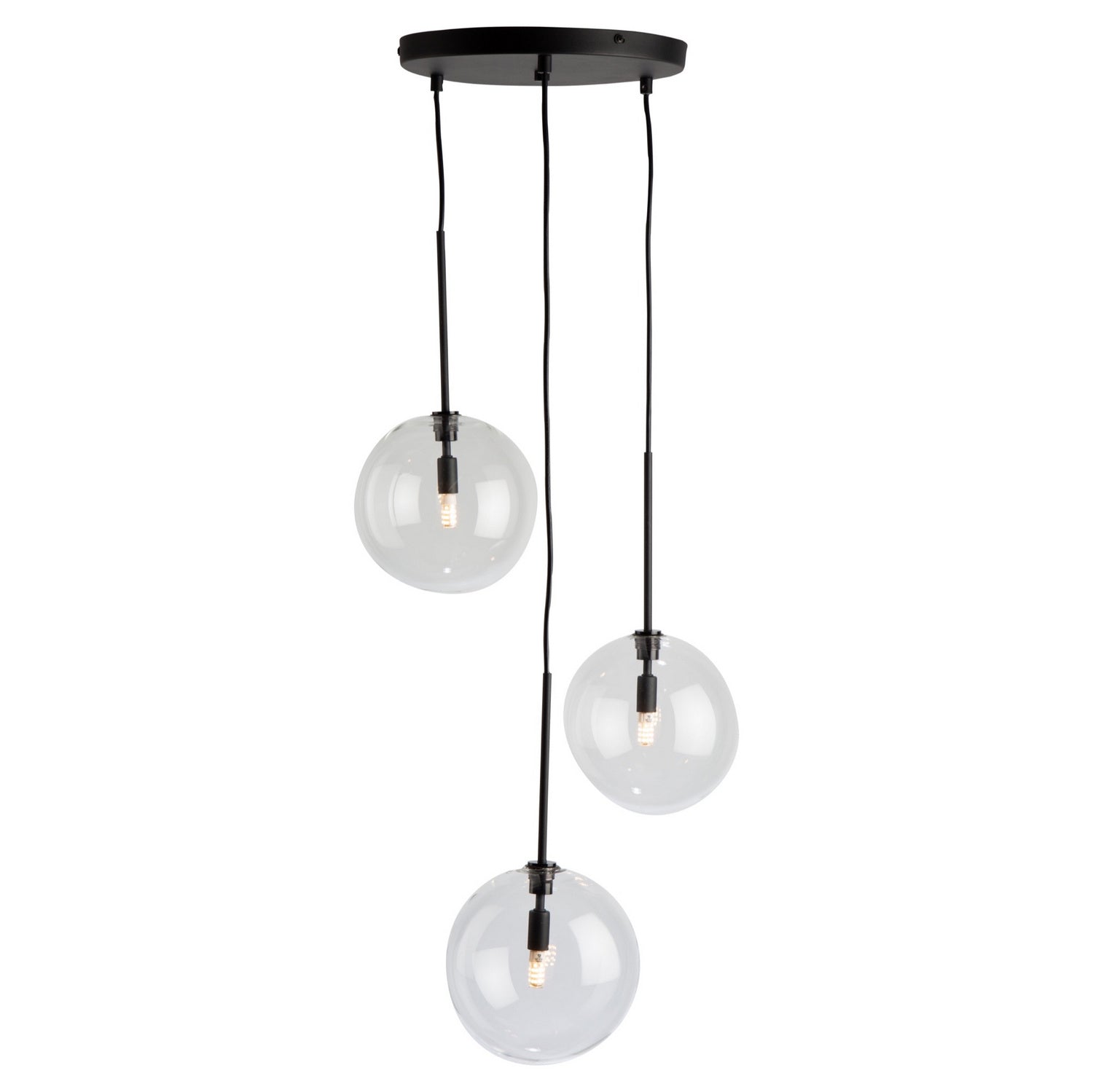 Artcraft - SC13193BK - Three Light Pendant - Pinpoint - Black