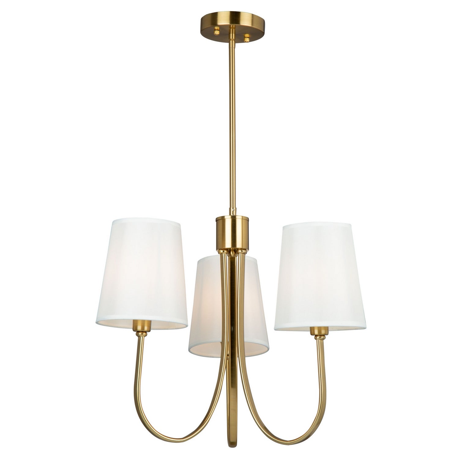 Artcraft - SC13333BG - Three Light Chandelier - Rhythm - Brushed Gold