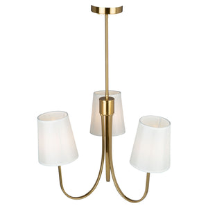 Artcraft - SC13333BG - Three Light Chandelier - Rhythm - Brushed Gold