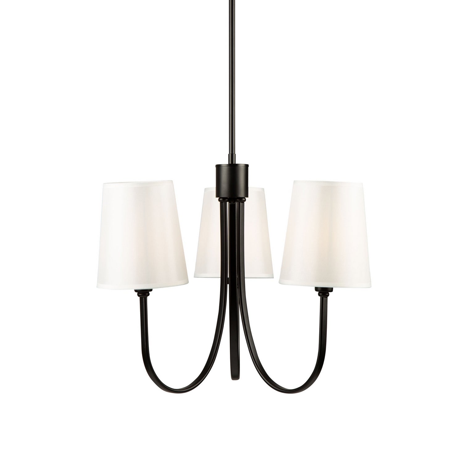 Artcraft - SC13333BK - Three Light Chandelier - Rhythm - Black