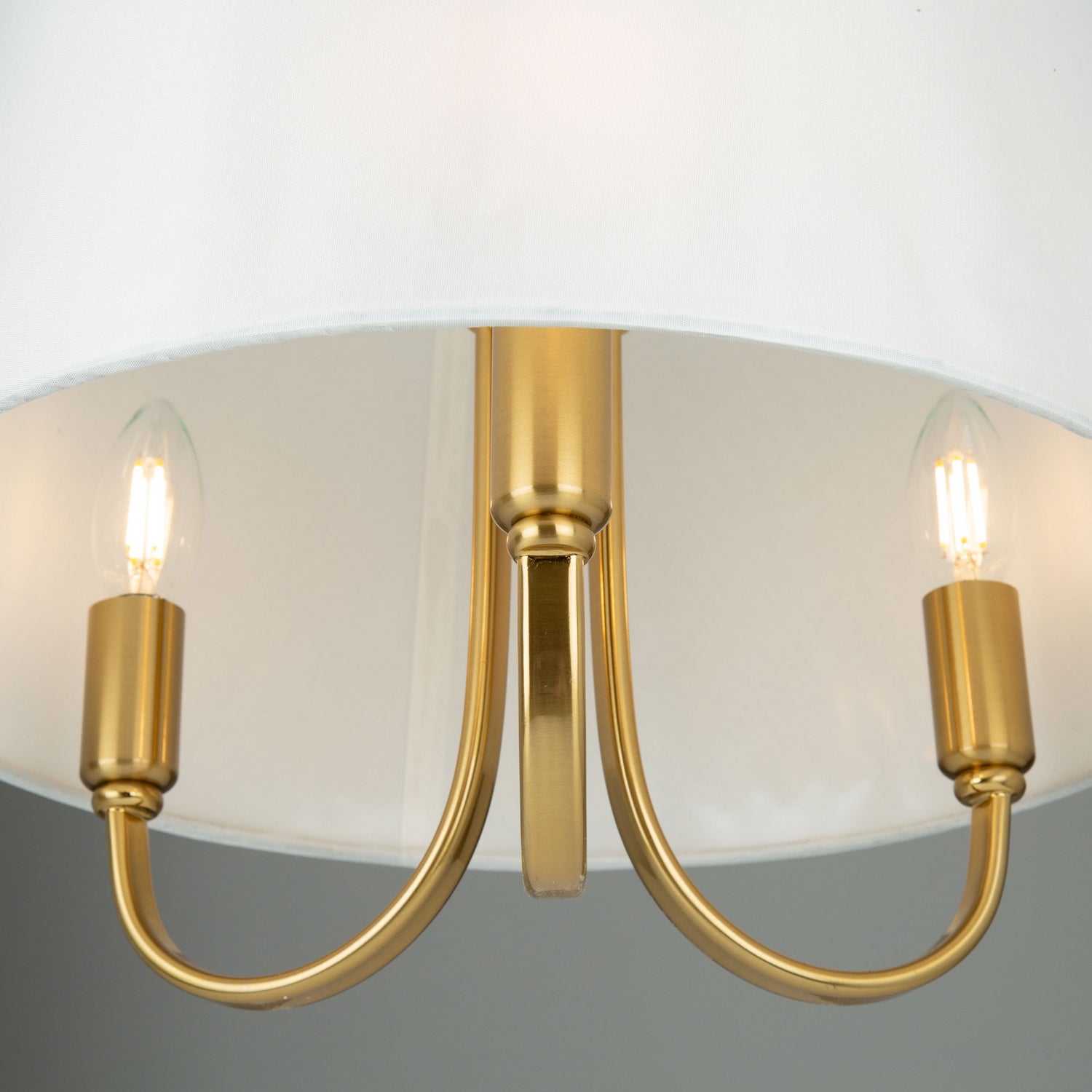 Artcraft - SC13334BG - Three Light Semi-Flush Mount - Rhythm - Brushed Gold