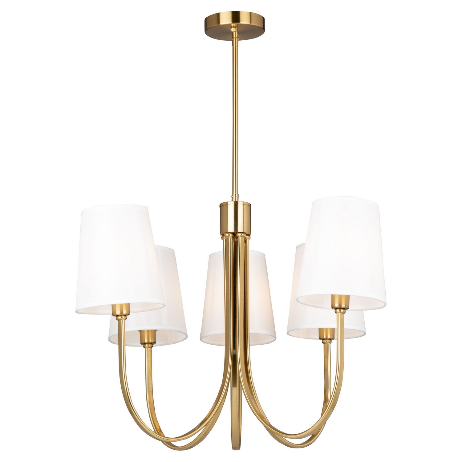 Artcraft - SC13335BG - Five Light Chandelier - Rhythm - Brushed Gold