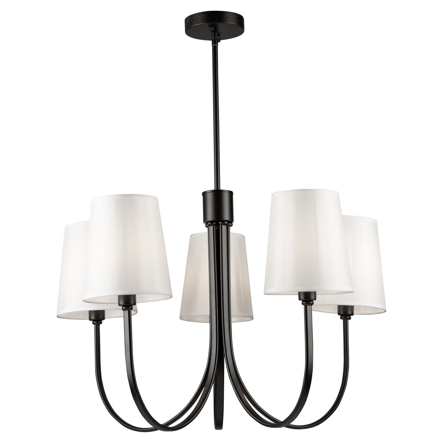 Artcraft - SC13335BK - Five Light Chandelier - Rhythm - Black