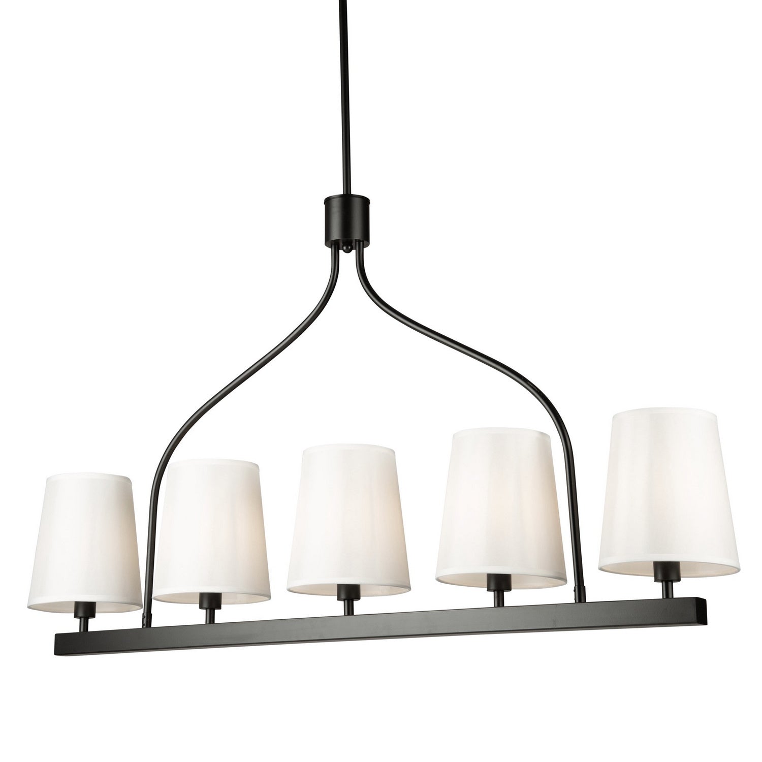 Artcraft - SC13336BK - Five Light Island Pendant - Rhythm - Black