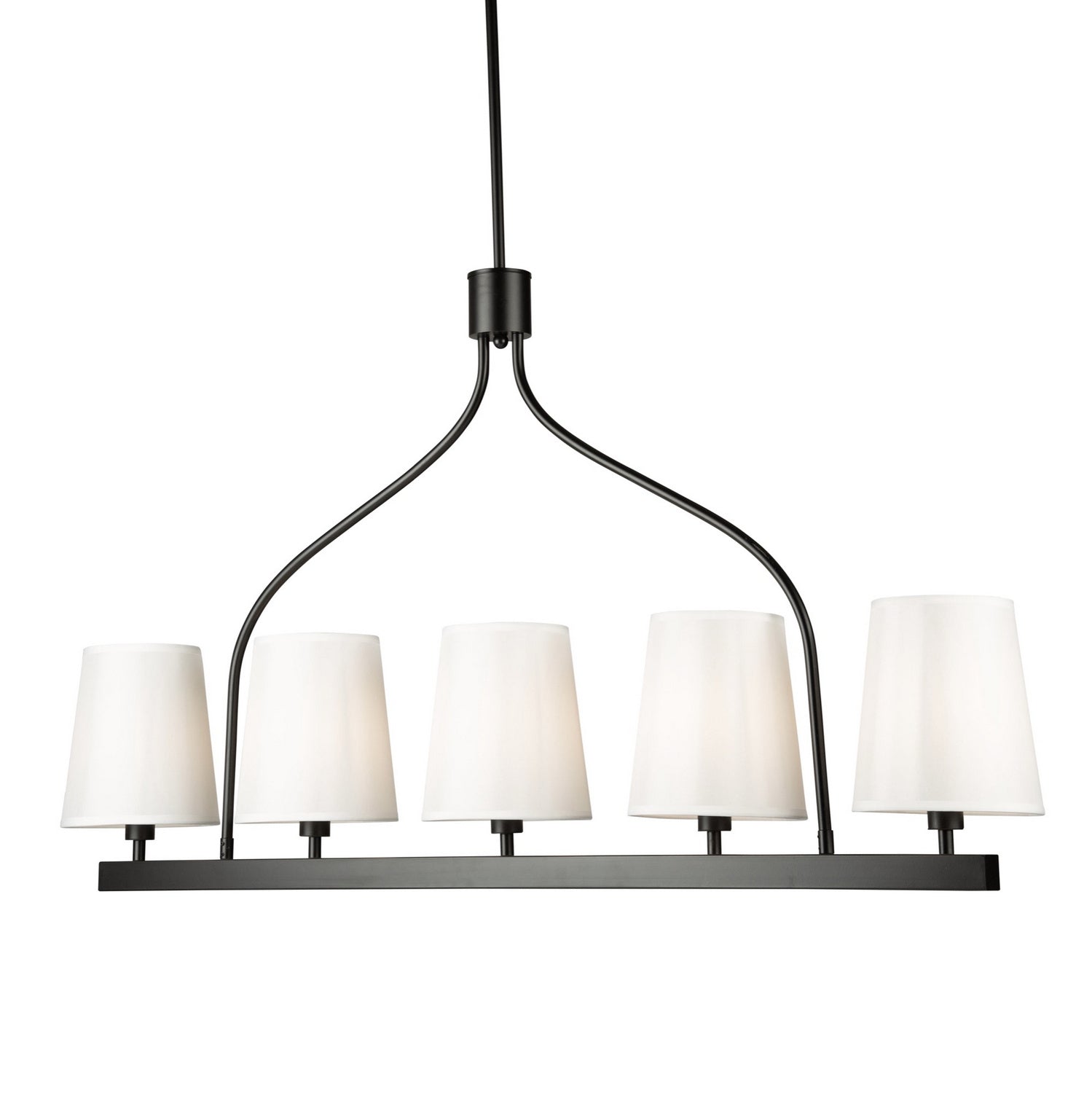 Artcraft - SC13336BK - Five Light Island Pendant - Rhythm - Black