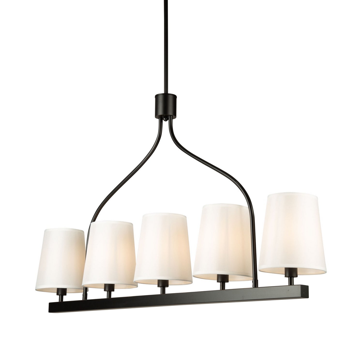 Artcraft - SC13336BK - Five Light Island Pendant - Rhythm - Black