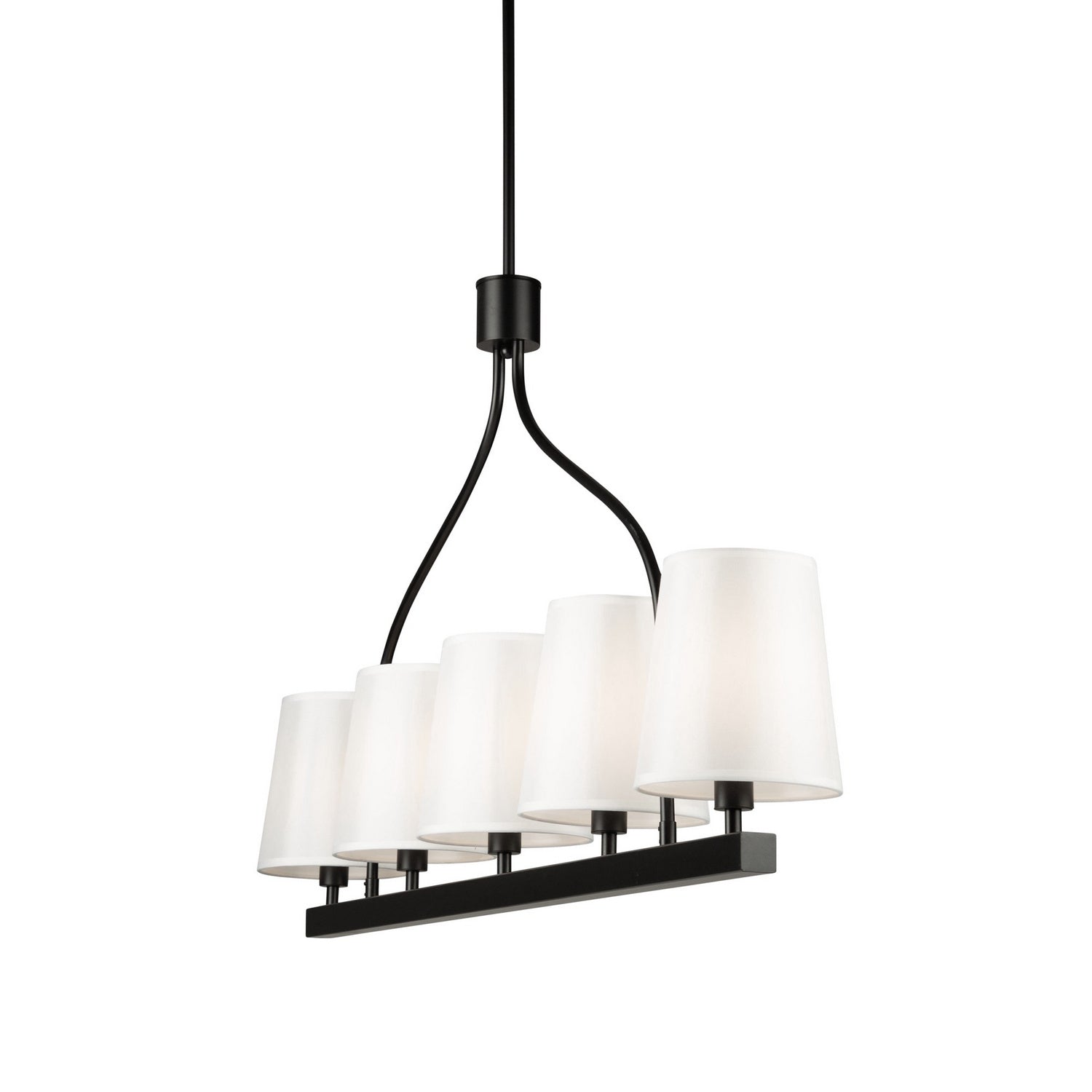 Artcraft - SC13336BK - Five Light Island Pendant - Rhythm - Black