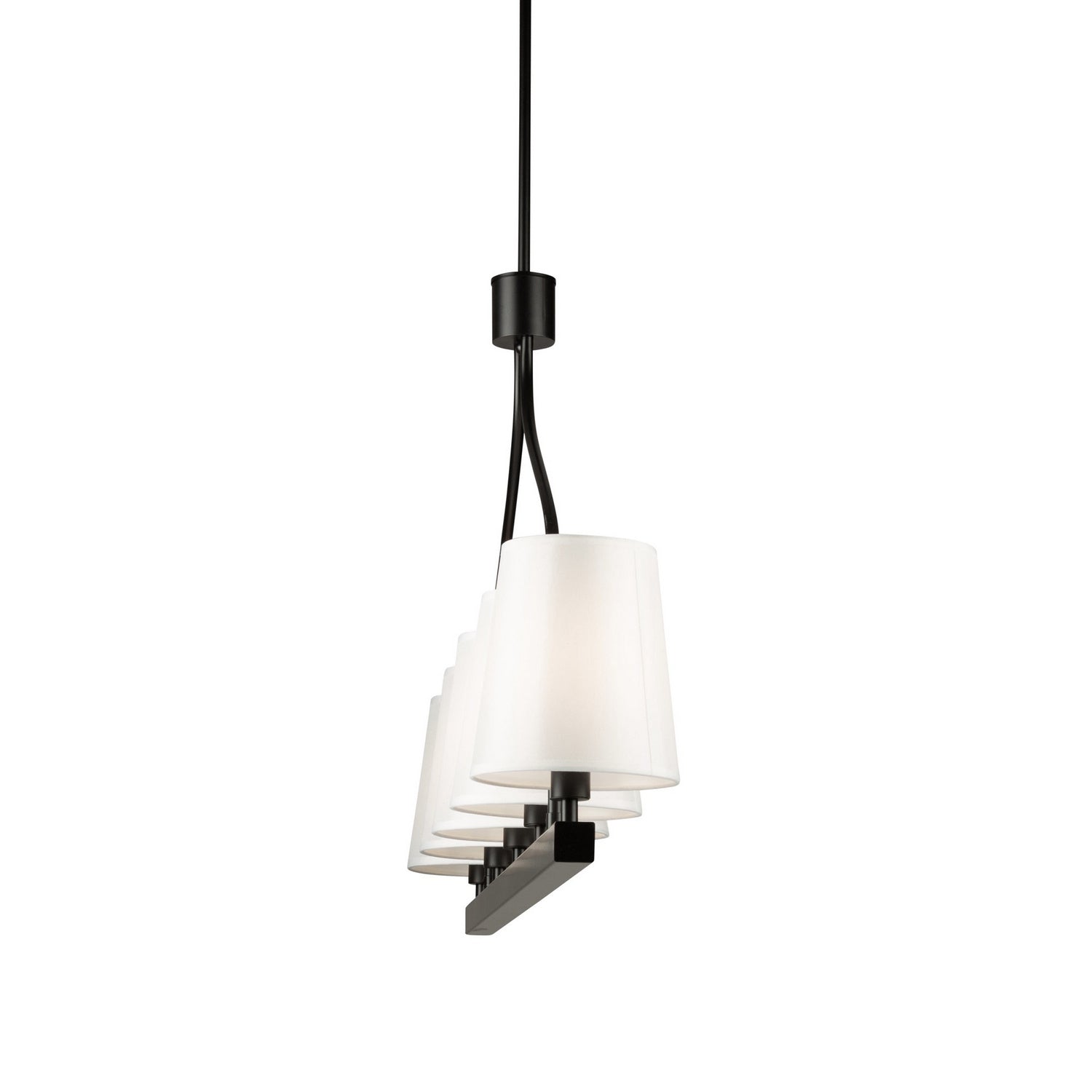 Artcraft - SC13336BK - Five Light Island Pendant - Rhythm - Black