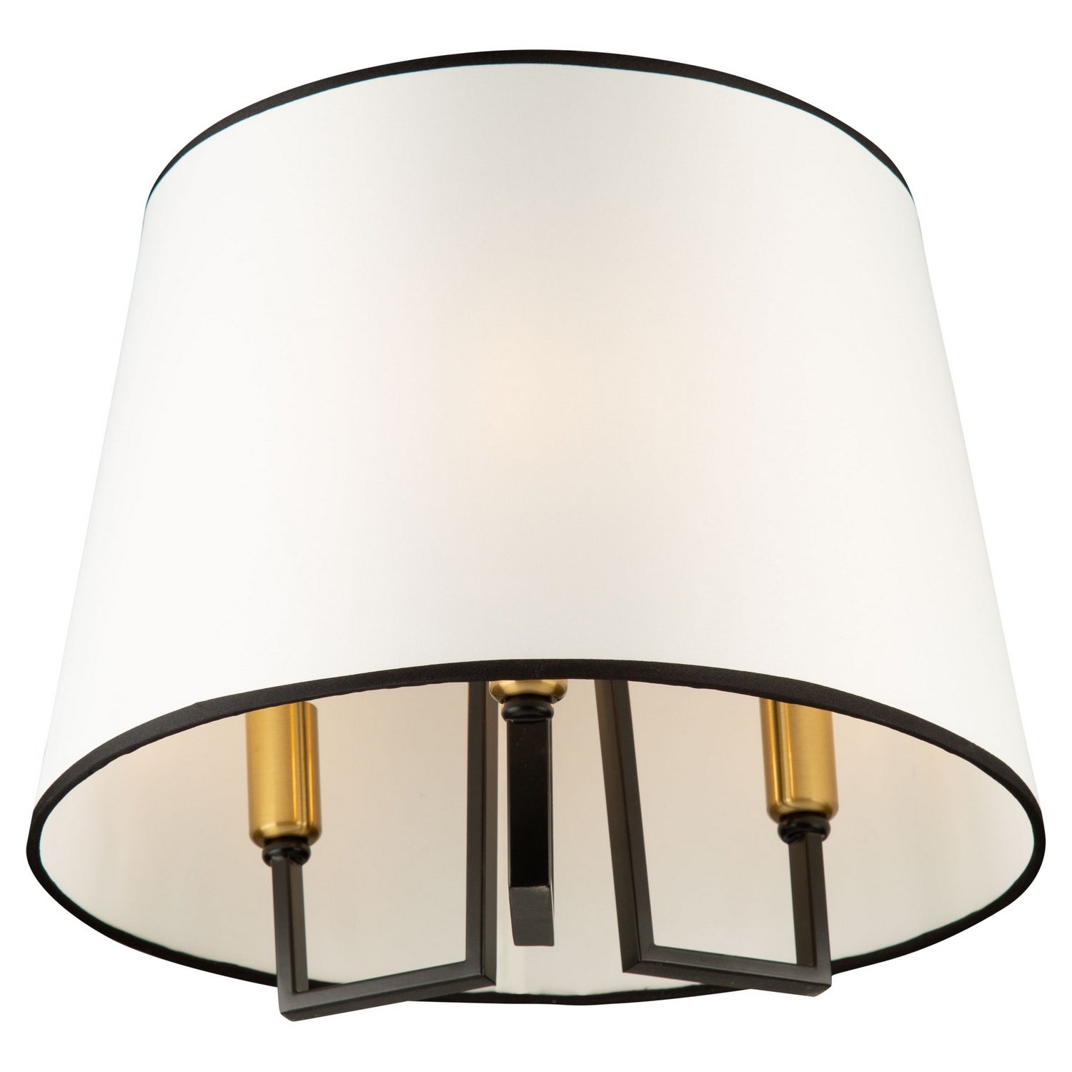 Artcraft - SC13344BK - Three Light Semi-Flush Mount - Coco - Gold, Black