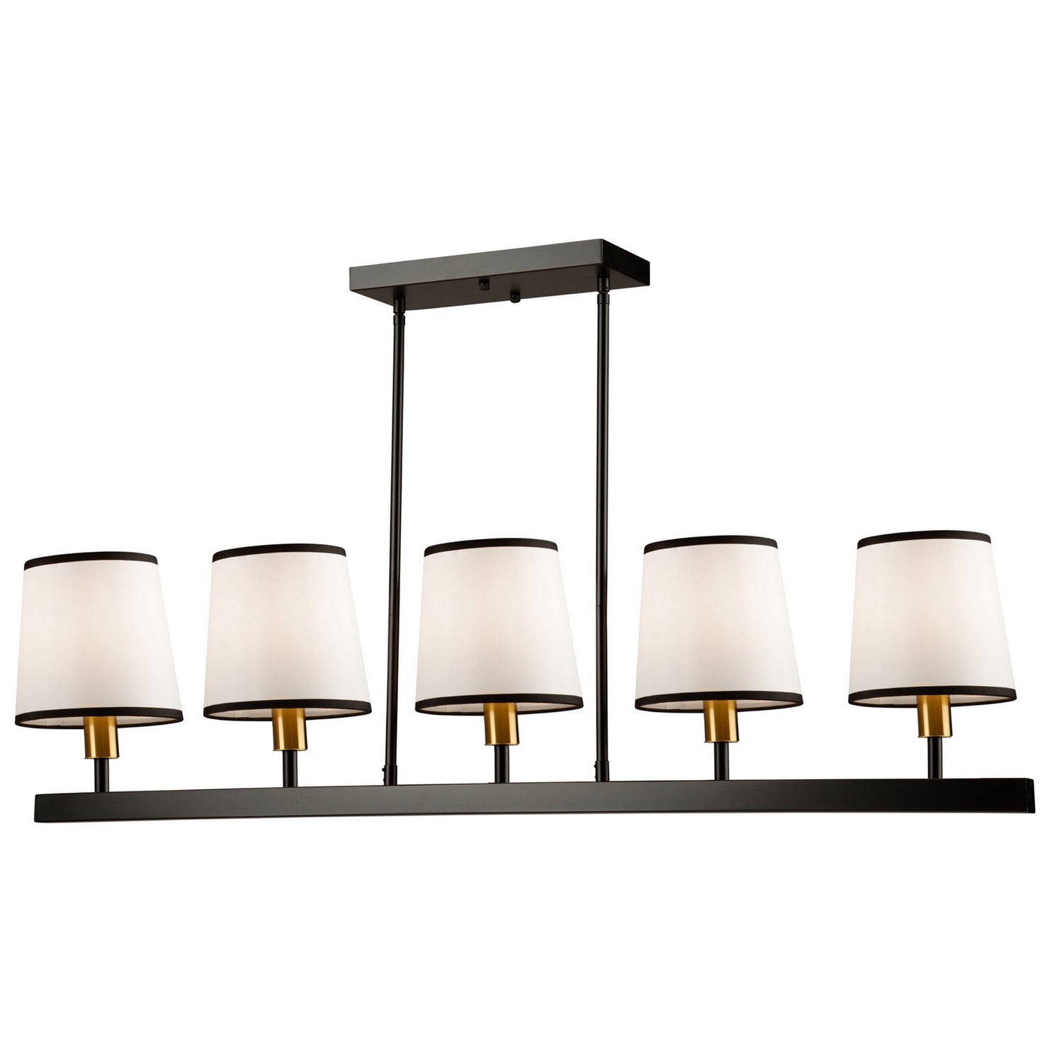 Artcraft - SC13346BK - Five Light Island Pendant - Coco - Gold, Black