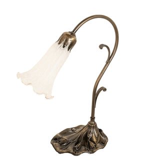 Meyda Tiffany - 17051 - One Light Mini Lamp - White - Antique Brass