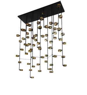 Meyda Tiffany - 223457 - 72 Light Chandelier - Pux - Flat Black/Brass Tint