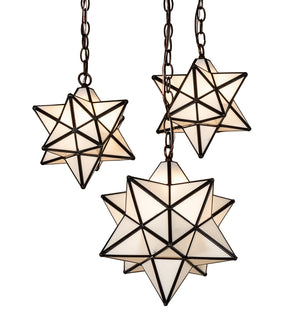 Meyda Tiffany - 239858 - Three Light Pendant - Moravian Star - Antique Copper